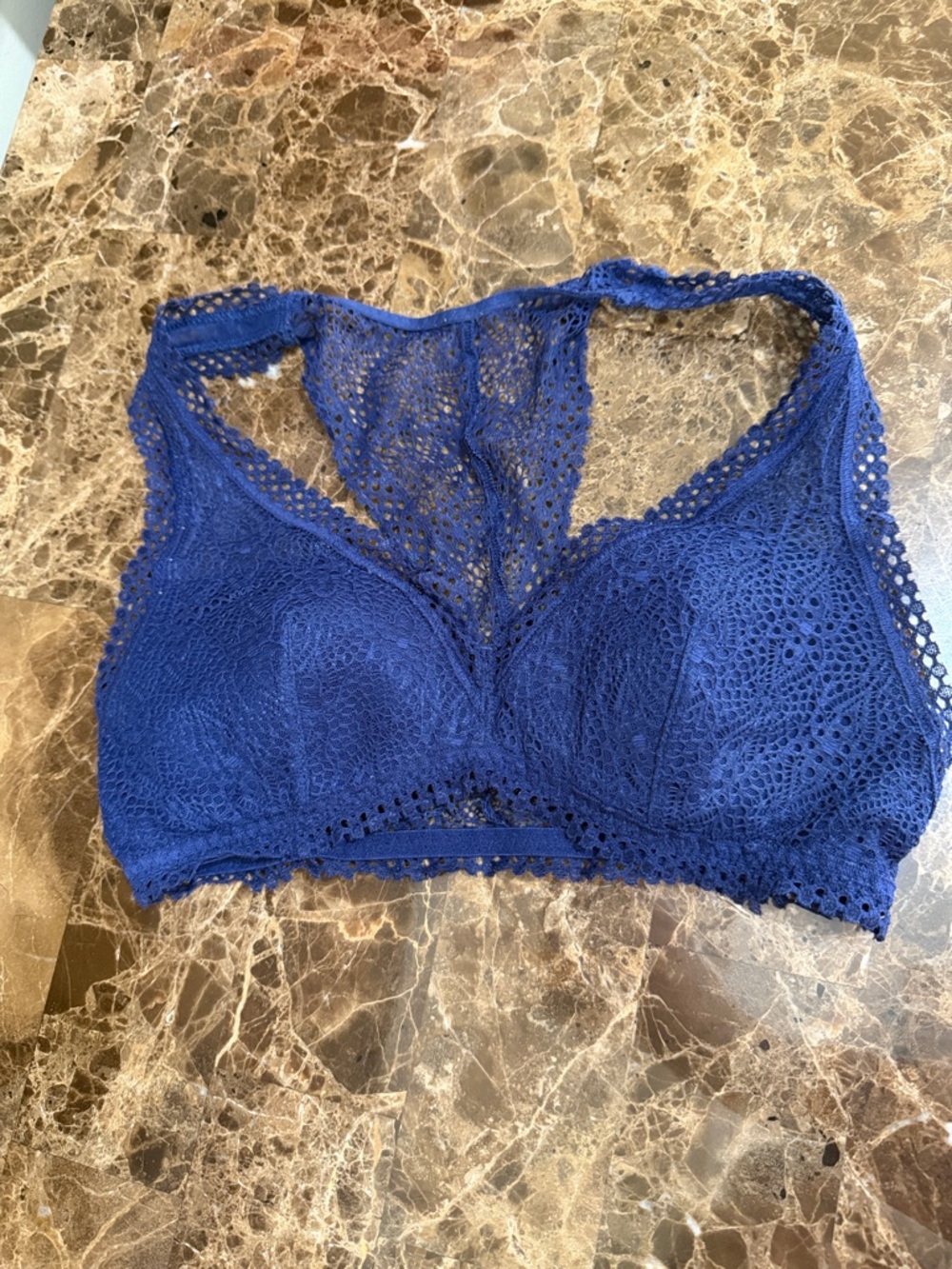 Victoria’s Secret Lace Racerback Bralette - Blue